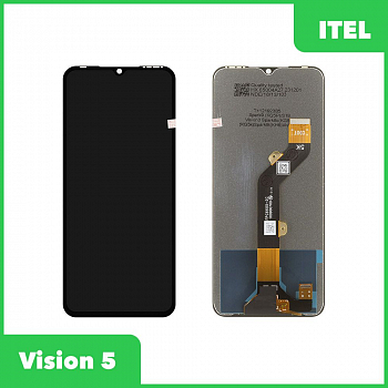 LCD дисплей для Itel Vision 5 в сборе с тачскрином (черный)